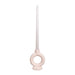 QUVIO Ronde kaarsenhouder - Rond - Keramiek - Gebroken wit - Klein