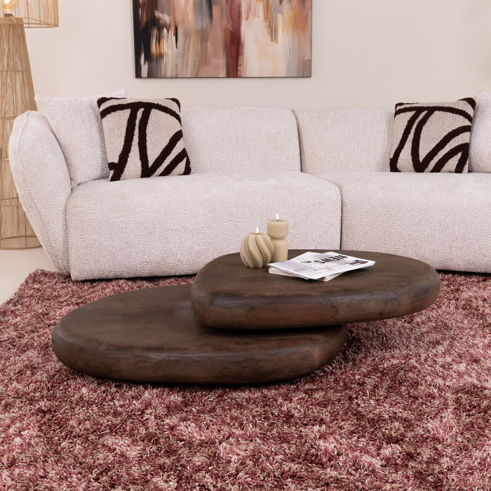 By-Boo Organische Salontafel Kabo Mangohout - Bruin