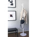 QUVIO Staande kapstok hout – 175 cm hoog – 8 ophanghaken – Wit - ThatLyfeStyle