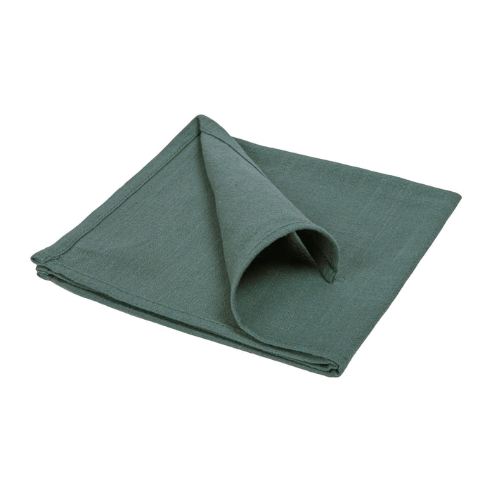 QUVIO Servet - Katoen - 40x40cm - Donkergroen