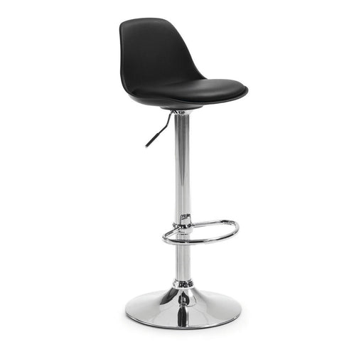 Kave Home Barkruk Orlando-T (zithoogte 60-82cm) - zwart