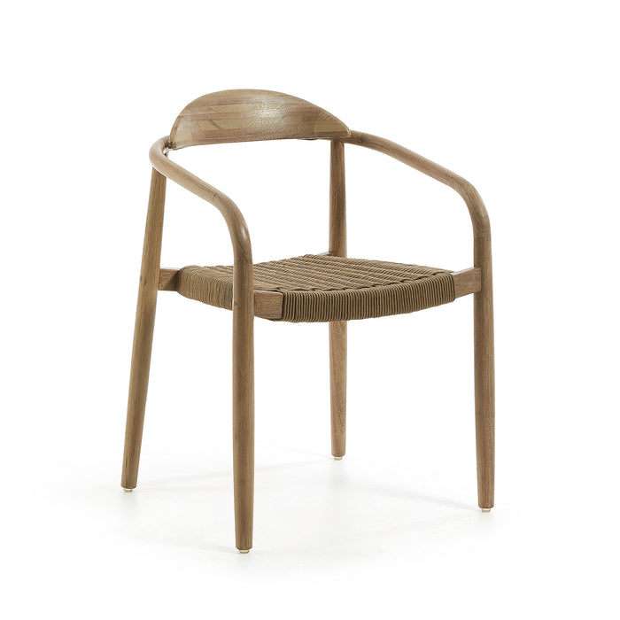Kave Home Tuin / Eetkamerstoel Nina - Beige - Japandi