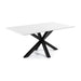 Kave Home Eettafel Argo zwart / wit gelakt, 160 x 90cm