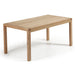 Kave Home Eettafel Briva Eiken Naturel, 200 - 280 x 100cm - Hout