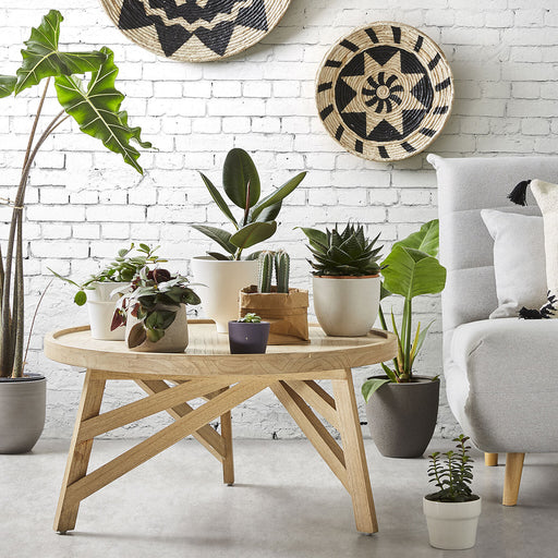 Kave Home Salontafel Tenda 80cm - Naturel - Rond - Japandi
