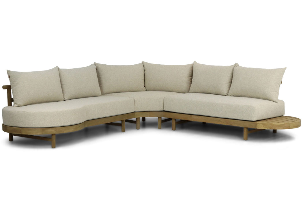 Santika Kayu hoek loungeset 3-delig - 23232