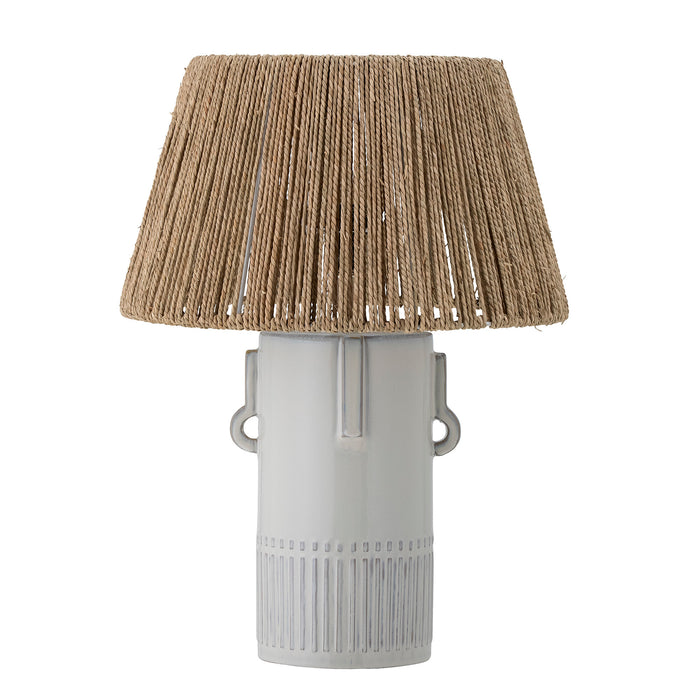 Bloomingville Tafellamp Rama Jute en steen, 66cm hoog - Wit