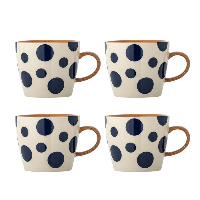 Bloomingville Mok Miri Set van 4 stuks - Meerkleurig
