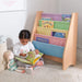 KidKraft Kinderboekenrek 60,96 x 29,85 x 71,12 cm pastel en naturel - ThatLyfeStyle