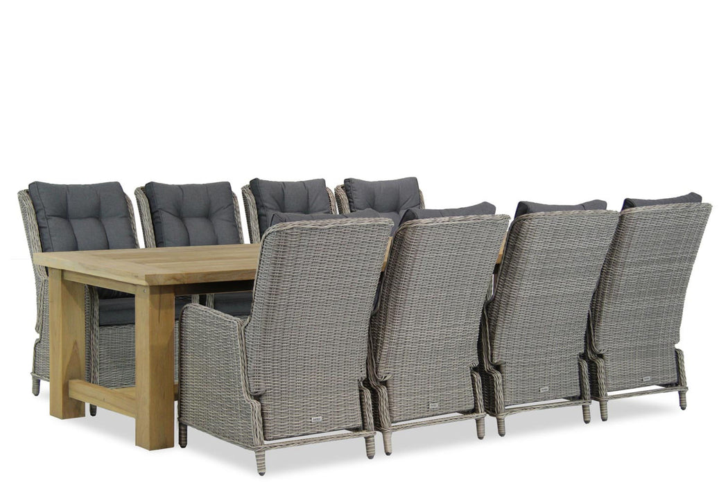 Garden Collections Kingston/Fourmile 300 cm dining tuinset 9-delig