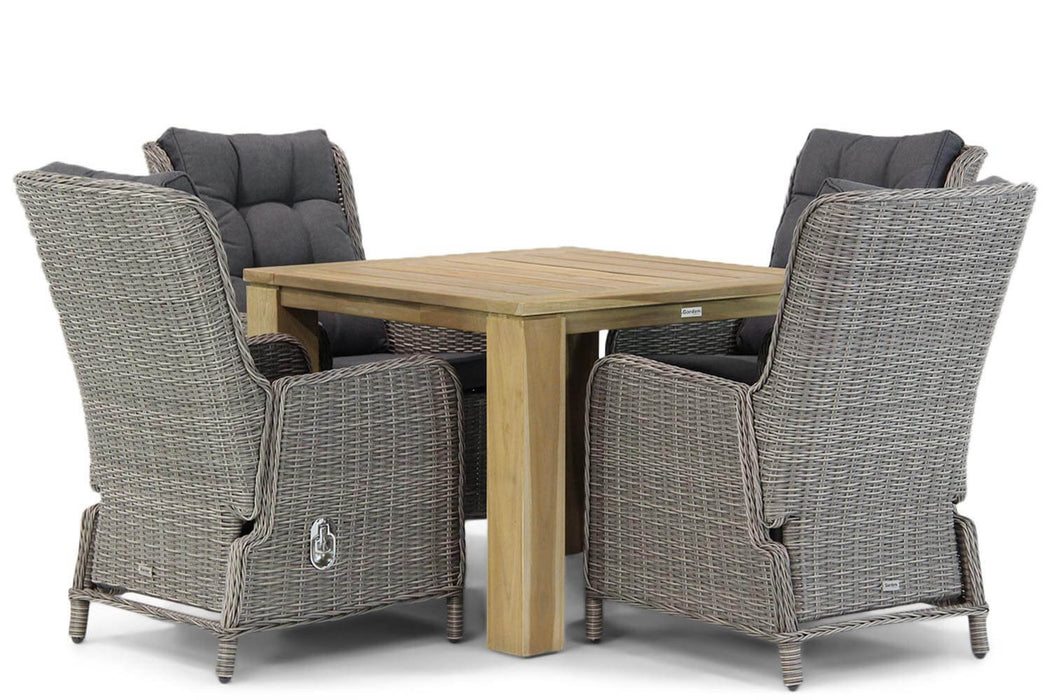 Garden Collections Kingston/Brighton 100 cm dining tuinset 5-delig