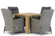 Garden Collections Kingston/Brighton 100 cm dining tuinset 5-delig