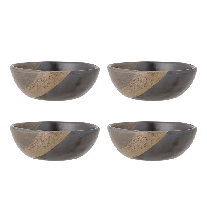 Bloomingville Schaal Paula Set van 4 stuks - Bruin
