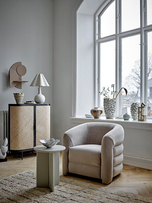 Bloomingville Fauteuil Joel Fluweel - Grijs