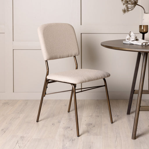 Nohr Eetkamerstoel Kristena Bouclé - Beige