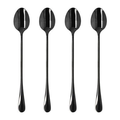 Krumble Latte Macchiato lepels set van 4 - Zwart