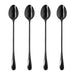 Krumble Latte Macchiato lepels set van 4 - Zwart