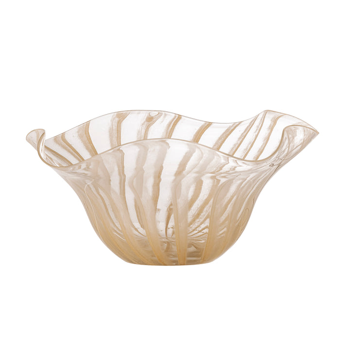 Bloomingville Schaal Imri Glas, 32 x 30cm - Roze