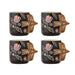 Bloomingville Mok Vivielle Set van 4 stuks - Zwart