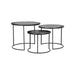 LABEL51 Salontafel Tres Set van 3 stuks - Zwart - Rond - ThatLyfeStyle