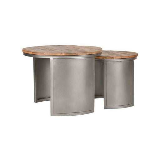 LABEL51 Salontafel Bunch, Set van 2 - Grijs - Rond - ThatLyfeStyle