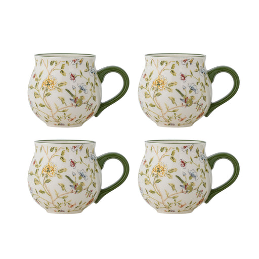 Bloomingville Mok Bloomie Set van 4 stuks - Meerkleurig - ThatLyfeStyle