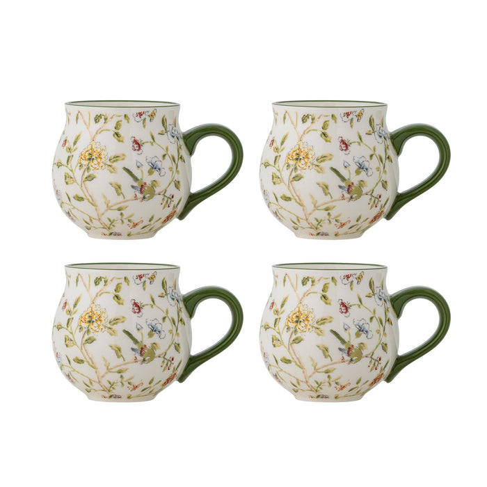 Bloomingville Mok Bloomie Set van 4 stuks - Meerkleurig