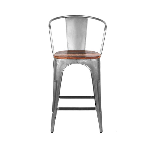 LABEL51 barkruk Bombay (zithoogte 63cm) - Zilver