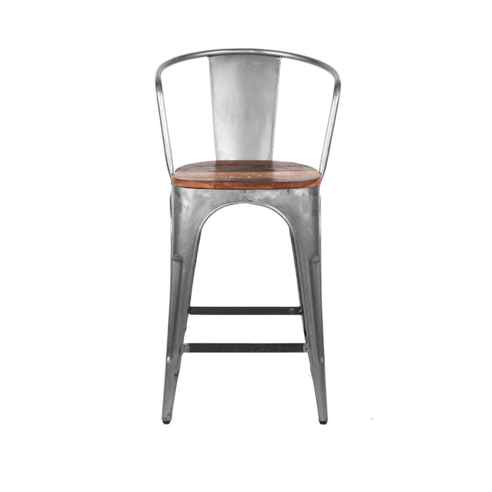 LABEL51 barkruk Bombay (zithoogte 63cm) - Zilver