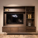 Richmond Zwevende TV-kast Lachance Eikenfineer, 176 x 220cm - bruin - cinewall