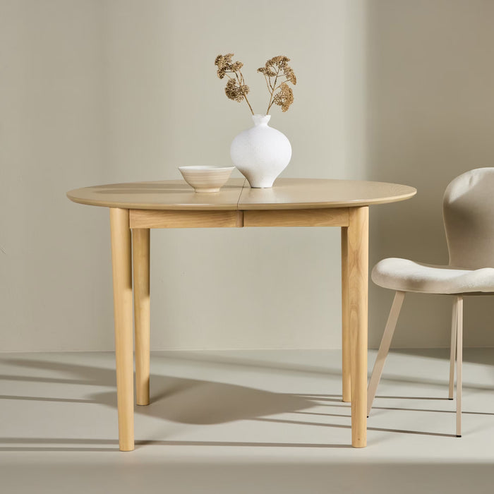 Nohr Ronde Uitschuifbare Eettafel Lacy Hout, 110/150 x 110cm - Naturel