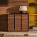 Kave Home Ladekast Onix Notenfineer, 78 x 100cm - Bruin - Japandi - ThatLyfeStyle