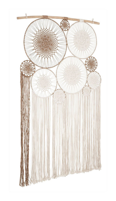 MUST Living Wanddecoratie Boho Macramé, 195 x 119cm - NATUREL