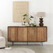 DTP Home Dressoir Metropole Teakhout 180cm - Bruin/Zwart