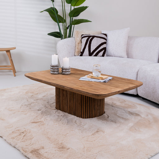 Livingfurn Salontafel Lausanne Teakhout, 120 x 70cm - Bruin