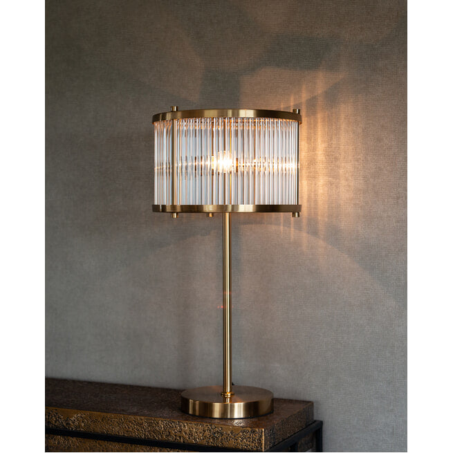 Richmond Tafellamp 'Loiza' Brushed Gold