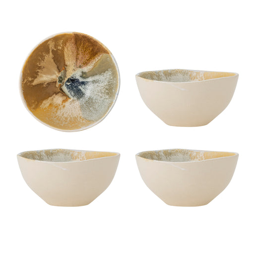 Bloomingville Schaal Lacey 15cm, Set van 4 stuks - Meerkleurig - ThatLyfeStyle