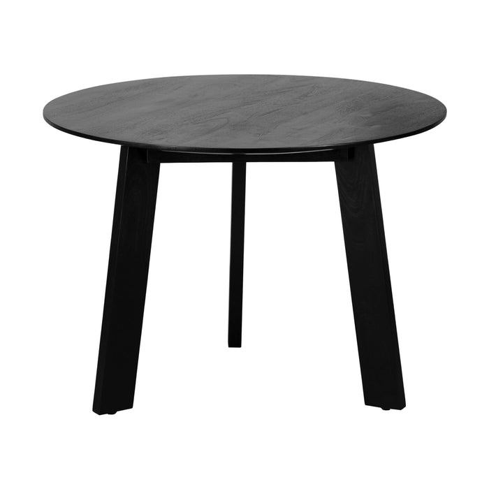 Lewis & Loft Eettafel Lien - FSC®-gecertificeerd mangohout - Rond - ø105 cm - Zwart