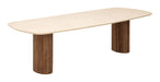 DTP Home Deens Ovale Eettafel Lagoon Mortex & Teakhout, 270 x 110cm - Beige - Ovaal