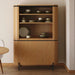Kave Home Vitrinekast Licia Mangohout, 170 x 120cm - Bruin - Japandi