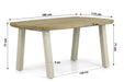 Lifestyle Falcon/Glasgow dining tuintafel 180 x 115 cm - 24863