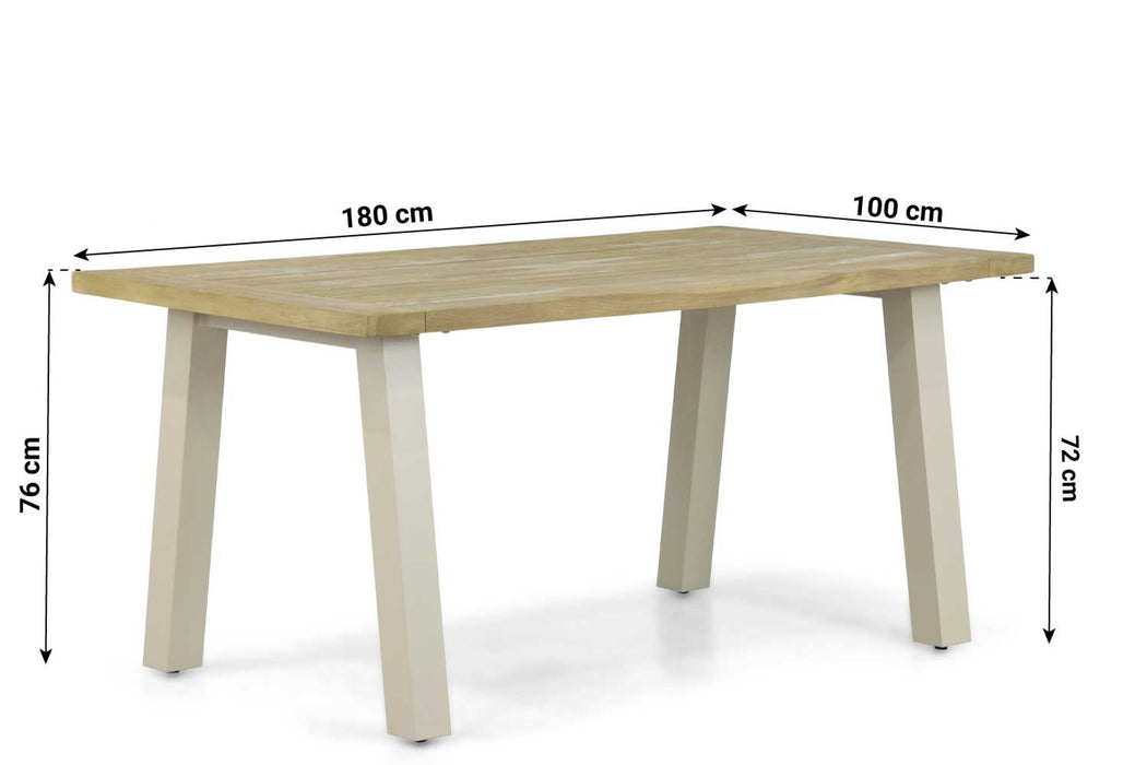 Lifestyle Glasgow dining tuintafel 180 x 100 cm - 22642