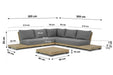 Lifestyle Hilton hoek loungeset 4-delig - 5972
