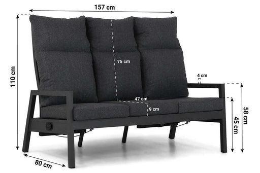 Lifestyle Venice lounge tuinbank 3-zits