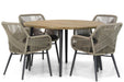 Lifestyle Advance/Montana 130 cm rond dining tuinset 5-delig - 10076