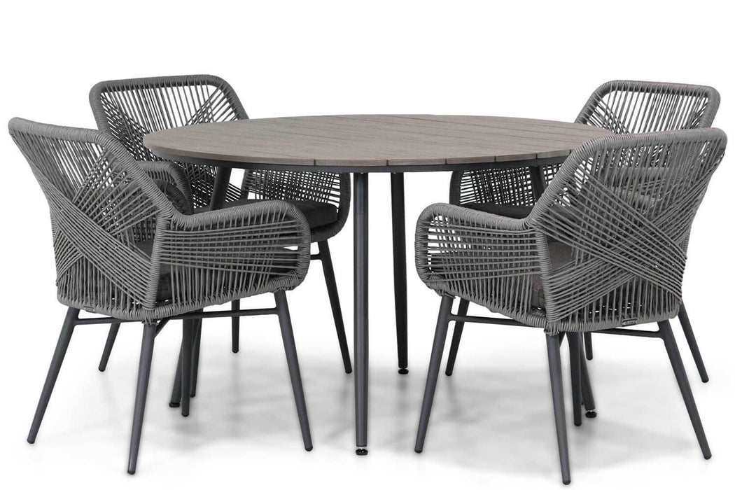 Lifestyle Advance/Matale 125 cm rond dining tuinset 5-delig - 17319