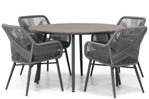 Lifestyle Advance/Matale 125 cm rond dining tuinset 5-delig - 17319