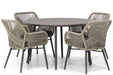 Lifestyle Advance/Matale 125 cm rond dining tuinset 5-delig - 17321