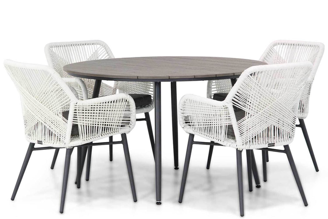 Lifestyle Advance/Matale 125 cm rond dining tuinset 5-delig - 17320