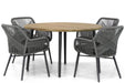 Lifestyle Advance/Montana 130 cm rond dining tuinset 5-delig - 10106
